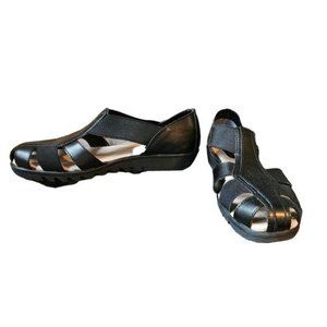 I Heart Comfort leather black sandals
